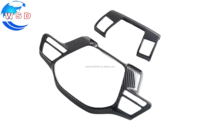Couverture de panneau de volant en fibre de carbone ABS pour BYD Shark 6, cadre décoratif de volant de voiture, autres accessoires intérieurs