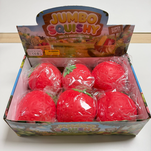 Jumbo Strawberry Silicone <b>Squishy</b> <b>Toy</b> Slow Rebound Soft Stress Relief Fruit Squeeze Kids 2-13 Years Party Favors Bulk Wholesale - Product Image 5