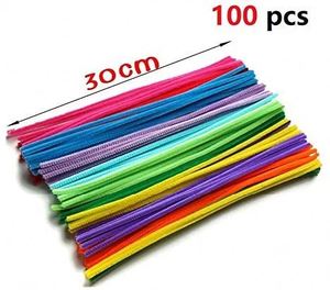 6mm Chenille <strong>Stems</strong> <strong>Pipe</strong> Cleaners for Kids 30cm Length Educational Toy Colorful <strong>Pipe</strong> Cleaner Handmade DIY Art and Craft Supplies - Product Image 5