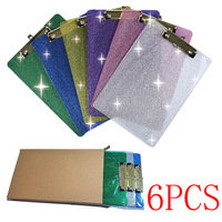 Dossier de tablette d'étudiant de tableau d'écriture de paillettes A4 avec dossier de notes dossier de fichiers Portable pour l'organisation