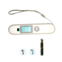 Scanner de microchip de température pour animaux de compagnie RFID 134,2 kHz EM4305, protocole ISO11784/5 FDX-B, étanche IP54, chargement USB pour chiens et chats