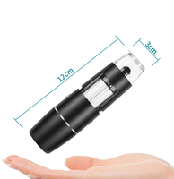 Microscope numérique électronique USB WIFI 1000X avec lumière LED pour smartphone IOS Android Microsoft System