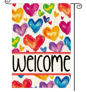 Arc-en-ciel fierté LGBTQ jardin drapeau Inclusion diversité personnalisée lesbienne <span class=keywords><strong>Gay</strong></span> bisexuel transgenre égalité drapeau de cour - Product Image 2