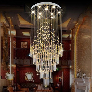 ENSEMBLE luxe mariage lustre en gros coeur K9 cristal lumière moderne nordique LED Restaurant décoratif pendentif lumière - Product Image 3