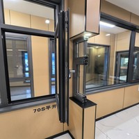 Окно распашное из алюминия, сертифицированное по стандарту Калифорния Титл 24, с прочной фурнитурой, звукоизоляционным дизайном и 5-летней гарантией для современных домов