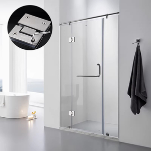 Porta per Bagno Senza Telaio, Cerniere a <span class=keywords><strong>Scatto</strong></span> in Acciaio Inox per Vetro, Accessori Doccia a 135 Gradi, Supporta Personalizzazione OEM e ODM - Product Image 3
