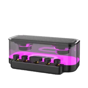 HAOKTEK beliebte RGB-LED Buntes Leucht licht Z6 Wasserdichtes Aufladen vom Typ C Drahtloser Stereo-Bt-Lautsprecher mit mechanischem K.