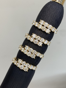 Anillo de Compromiso y Boda Unisex Xinfly Personalizado de Oro Amarillo Sólido de 18K con Diamante Natural de 1.00CT, Corte Brillante Clásico Redondo - Product Image 2
