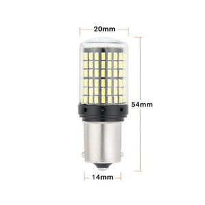 Feux de signalisation LED pour voiture 1156 1157 7440 144Smd Blanc Jaune Rouge Feu Stop 12V T20 Feu de recul - Product Image 1