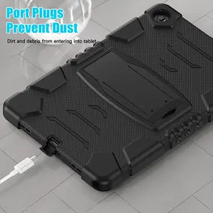 For Samsung Galaxy Tab A9 Plus 11 Inch SM-X210 SM-X215 Robot Design Silicone Tablet Case Cover