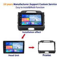 Cadre de tableau de bord multimédia Meihua pour autoradio KIA Sportage 2010-2015, avec faisceau de câbles RCA, garantie 1 an