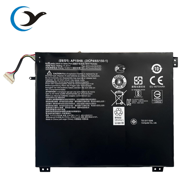 High Quality 53.2Wh 4670mAh AP15H8I Battery Pack Replacement for Acer Aspire One Cloudbook 14 AO1-431 & Swift 1 SF114-31 Laptop