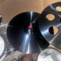Kit de batterie électronique professionnelle à prix abordable avec cymbales Hi-Hat et gong brillant
