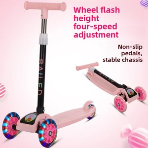 Patinete para Niños Plegable con <span class=keywords><strong>3</strong></span> <span class=keywords><strong>Ruedas</strong></span> de PU, Moderno, de Plástico, Inteligente, Electrónico, para Exteriores, Regalo de Navidad - Product Image 2