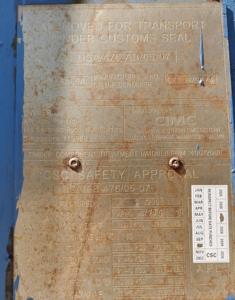 Conteneur sec 20 pieds, extérieur bleu rouillé, APHU467755 L5G1, capacité maximale 33.020 KGS, 86 CBM, conception High Cube - Product Image 6