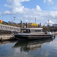 Bateau de pêche à moteur en aluminium de 9 m (30 pieds) à fond en V profond, avec cabine, pour la navigation en haute mer