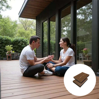 Planchers en bois écologiques imperméables Plancher extérieur en bois composite pour décoration extérieure