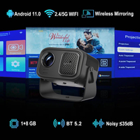 Mini projecteur intelligent d'usine 4K Full HD Home Cinéma Projecteurs de jeux vidéo portables Téléphone portable Projecteur LED Android extérieur