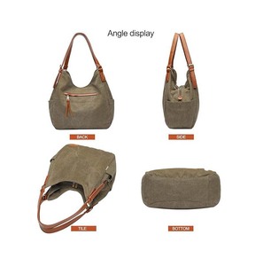 Bolso <span class=keywords><strong>de</strong></span> Hombro Tipo Hobo para Mujer, Bolso <span class=keywords><strong>de</strong></span> Mano Casual con Múltiples Bolsillos, Bolso <span class=keywords><strong>de</strong></span> Compras con Asa Superior y Bordado Étnico - Product Image 3