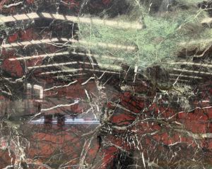 Pierre <span class=keywords><strong>de</strong></span> Quartzite Brésilienne <span class=keywords><strong>Moulin</strong></span> <span class=keywords><strong>Rouge</strong></span> Marbre Vert Veines Poli Grande Dalle Villa Moderne Design Intérieur Personnalisé - Product Image 6