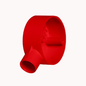 กล่องต่อสายไฟแบบทางเดียว PVC สีแดง AC BJ 1 R ไม่รวมฝาปิด ทนไฟ ป้องกันการลุกลาม สำหรับท่อไฟฟ้า - Product Image 4