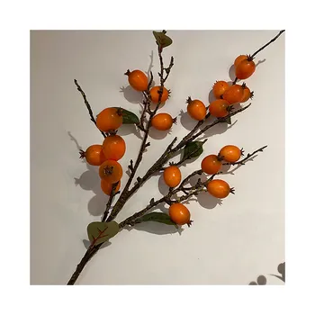 Competitive Price Good Quality Aromatic Decorative  Foam Rod Loquat Plant Artificial Fruit