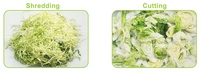 Cortadora de verduras de gran rendimiento, cortadora multifunción de repollo, lechuga, cortadora de frutas, trituradora