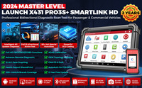 Outil de diagnostic automobile intelligent LAUNCH X-431 PRO3S+ SmartLink HD 2025, compatible avec les systèmes 12V et 24V, scanner pour camions lourds