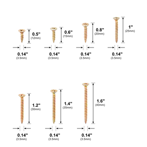M3.5 फ्लैट हेड फिलिप्स स्व टैपिंग स्क्रू रंगीन आयरन काउंटरसनक शिकंजा कैबिनेट स्थापना के लिए फर्नीचर फास्टनरों - Product Image 2