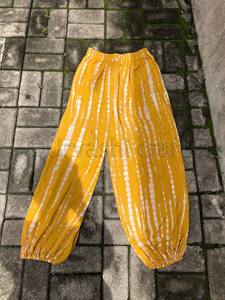 Comfortable Palazzo <b>Pants</b> Plus Size Tie Dye Print <b>Wide</b> <b>Leg</b> Waist Elastic Women <b>Pants</b> - Product Image 2