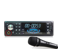 Araba MP6 MP9 HD video oynatıcı ile otobüs için çift USB SD BT radyo sabit disk 1080P video Karaoke mikrofon girişi 12v 24V giriş