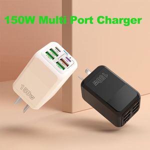 Cargador rápido de 6 puertos USB <span class=keywords><strong>tipo</strong></span> C PD 150W Cargador rápido para <span class=keywords><strong>IPhone</strong></span> 15 16 para Samsung Xiaomi Huawei <span class=keywords><strong>Honor</strong></span> cargador USB para teléfono móvil - Product Image 6
