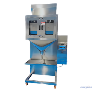 Machine de remplissage de granulés à double trémie pour l'emballage de céréales, noix et graines, en acier inoxydable, facile à nettoyer - Product Image 1