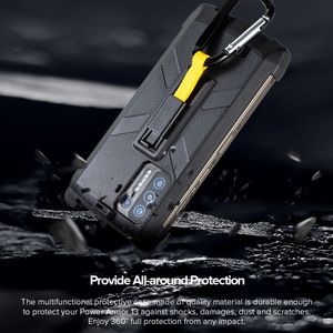 เคสโทรศัพท์สำหรับ <span class=keywords><strong>Ulefone</strong></span> <span class=keywords><strong>Power</strong></span> <span class=keywords><strong>Armor</strong></span> 16 <span class=keywords><strong>Pro</strong></span>, เคสป้องกันมัลติฟังก์ชัน TPU + PC พร้อมคลิปด้านหลังและเคสโทรศัพท์มือถือคาราบิเนอร์ - Product Image 4