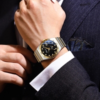 CHENXI 640 Couple Montre À Quartz En Acier Inoxydable Original Montres-Bracelets pour Hommes Femmes De Luxe Diamant Calendrier Cadran Casual Horloge