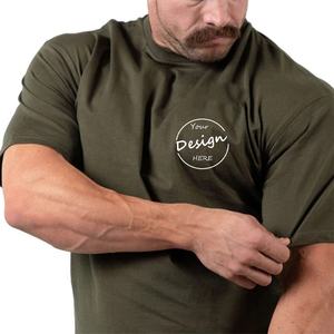 Alta calidad al por mayor 240GSM 100% algodón logotipo personalizado impresión camiseta alta calidad hombres camisetas hombres camiseta - Product Image 4