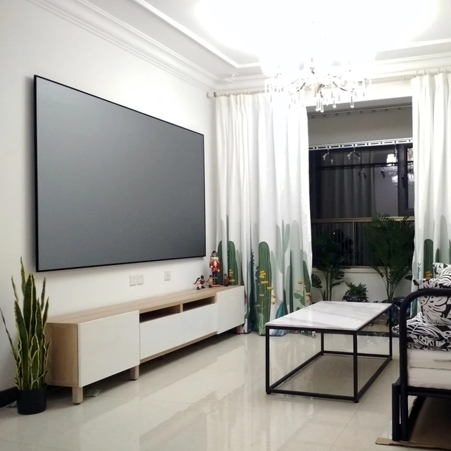 200 Inch Large Size Grey Crystal Ambient Light Rejecting ALR 4K Projector Screen for Long Throw Projector
