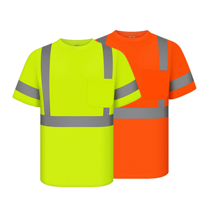 Camiseta <span class=keywords><strong>de</strong></span> <span class=keywords><strong>Seguridad</strong></span> <span class=keywords><strong>de</strong></span> Alta Visibilidad con Construcción <span class=keywords><strong>de</strong></span> Malla Transpirable <span class=keywords><strong>de</strong></span> Alto Rendimiento, Reflectante, <span class=keywords><strong>de</strong></span> Manga Corta - Product Image 1