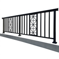 Balustrades et rampes de terrasse en aluminium de style moderne pour balcon et toit