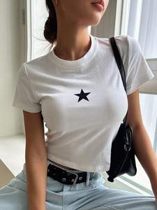 Customizable Y2K Graphic Tees for <strong>Women</strong> Vintage <strong>90s</strong> Streetwear Crop Top &amp; Brazil Tee <strong>Women's</strong> Graphic <strong>T</strong>-<strong>Shirts</strong> - Product Image 4