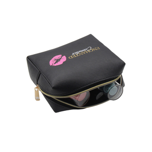 Portatile sacchetto di trucco pennello organizzatore per i viaggi dell'unità di elaborazione in pelle saffiano borsa di modo sacchetto cosmetico borsa da toilette - Product Image 5
