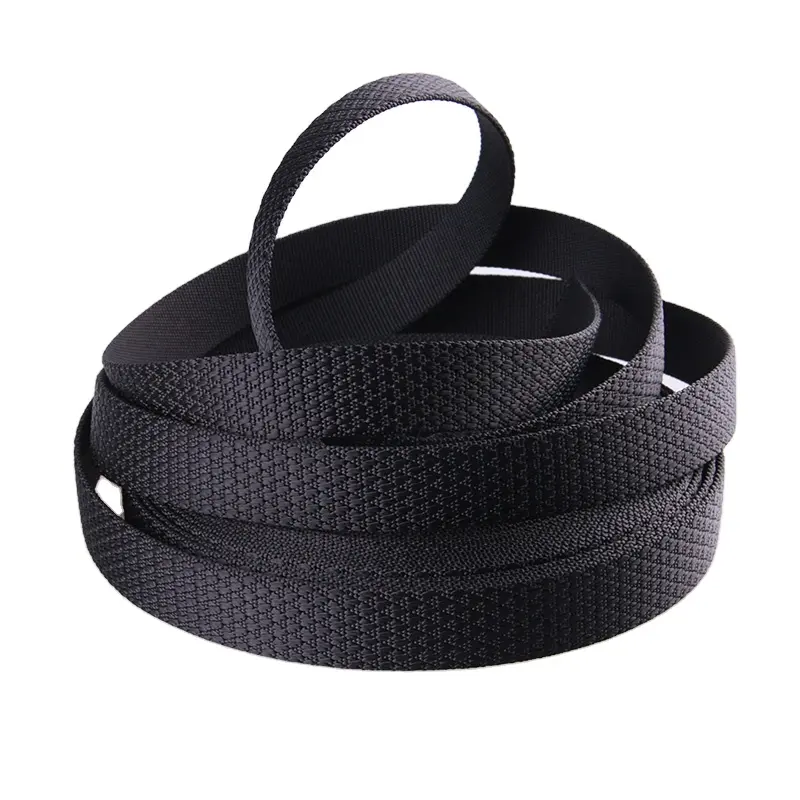 Gacent Professional Supply Eco-friendly High Quality Black Twill PP Nylon Polypropylene Webbing for Belt