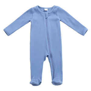 Combinaison bébé en bambou de haute qualité avec fermeture éclair, taille plus, combinaison en coton pour enfants, vêtements pour bébé personnalisés - Product Image 5