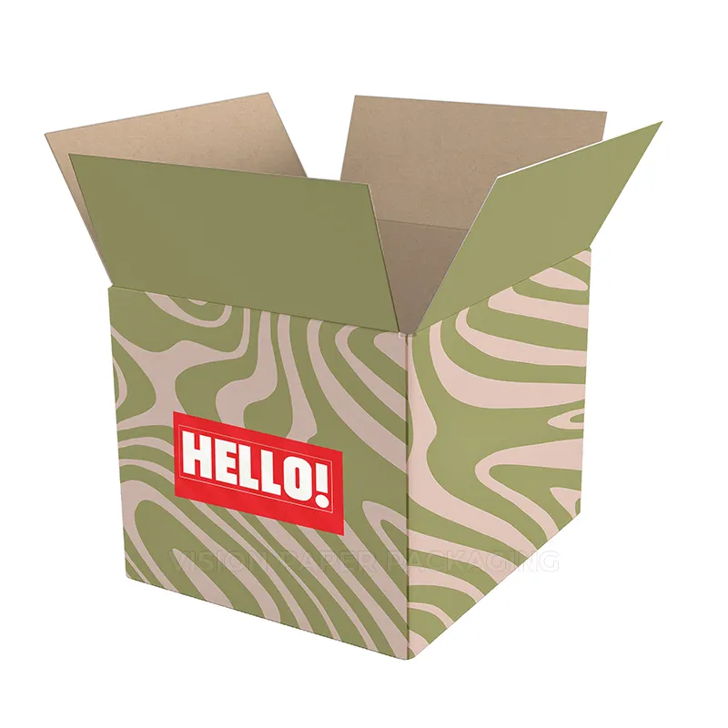 Пользовательский логотип Доставка картонные коробки упаковка сильные большие гофрированные картонные коробки