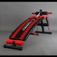 Banc assis pliant noir équipement de fitness multifonctionnel planche couchée réglable
