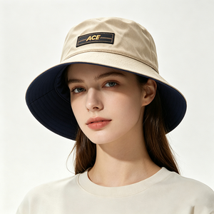 Chapeau Bob Réversible Personnalisé avec Logo ACE, Double Face, Protection UV Extérieure, Unisexe, Séchage Rapide, Décontracté, Voyage, Plage, Image - Product Image 1