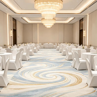 Tapis de banquet en polyester antidérapant et résistant à l'usure, personnalisable, échantillon gratuit, pour hôtels et lieux de réception – Stock local