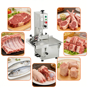 Sierra para carne de seguridad para cafeterías escolares con cuchilla protegida y paro de emergencia para preparación de comidas de estudiantes - Product Image 1