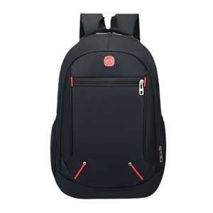 Simple Business <b>Backpack</b> <b>Large</b> Capacity Black Solid Color Interior Compartment Detachable Strap Everyday Use Spring 2024 - Product Image 5