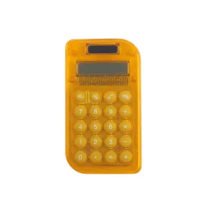 Promotion custom logo printing office financial function tables calculator mini 8 digit solar pocketable cost calculator